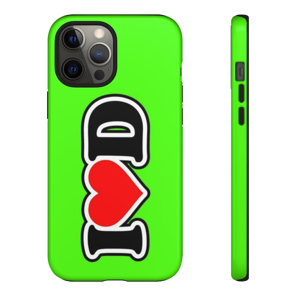 I Heart D Tough Cases GREEN