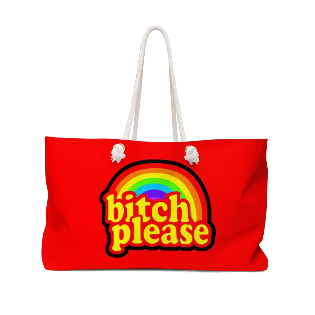 B*tch please Weekender Bag RED