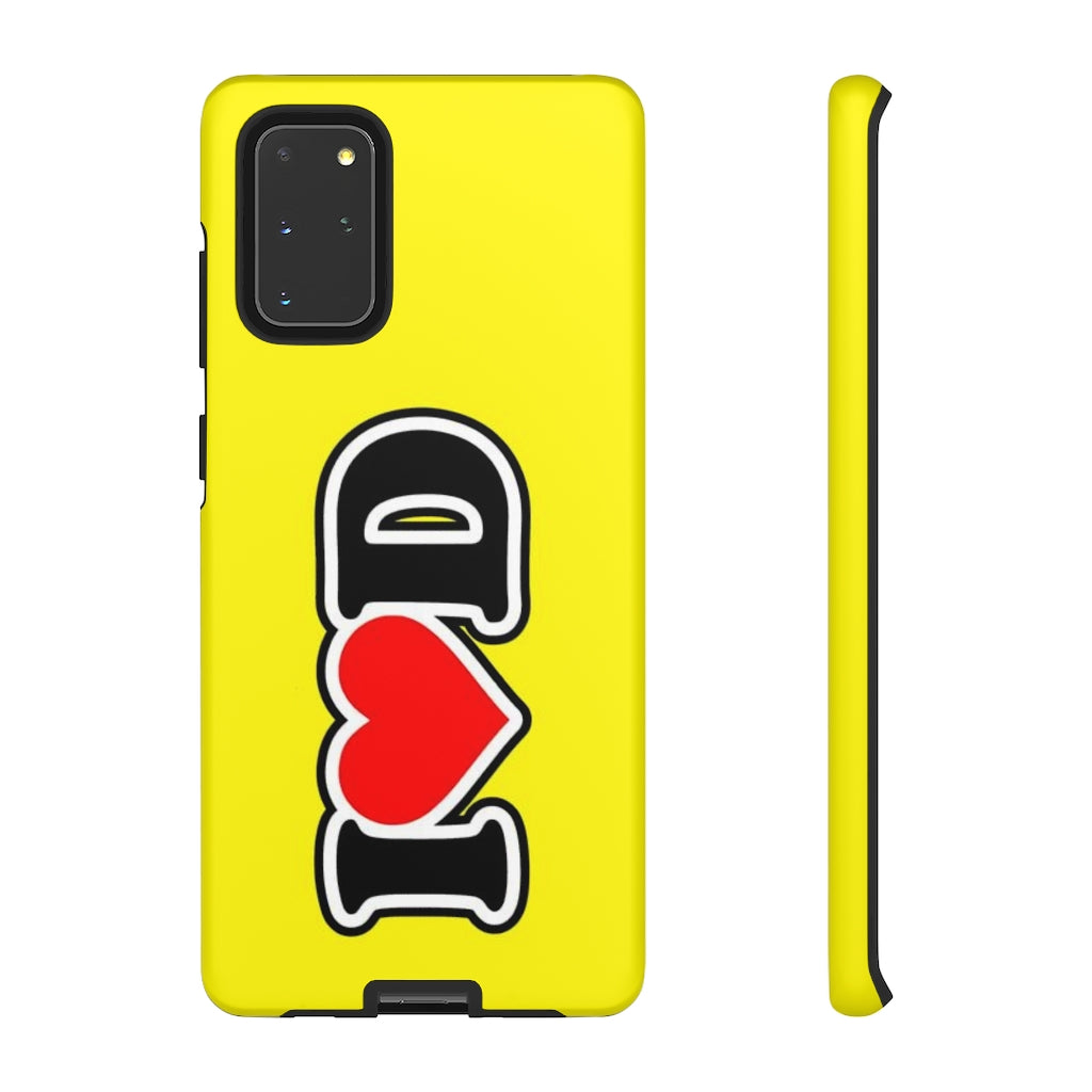 I Heart D Tough Cases YELLOW