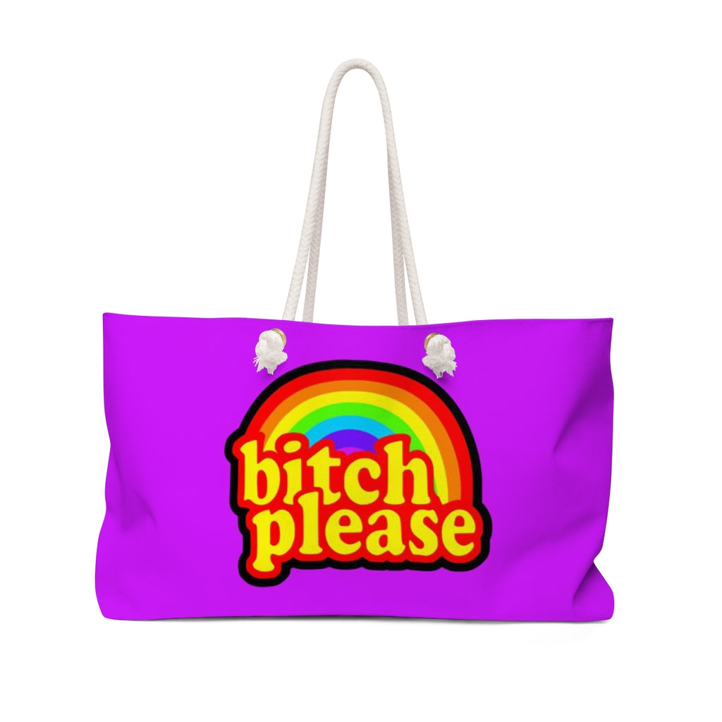 B*tch please Weekender Bag LILAC