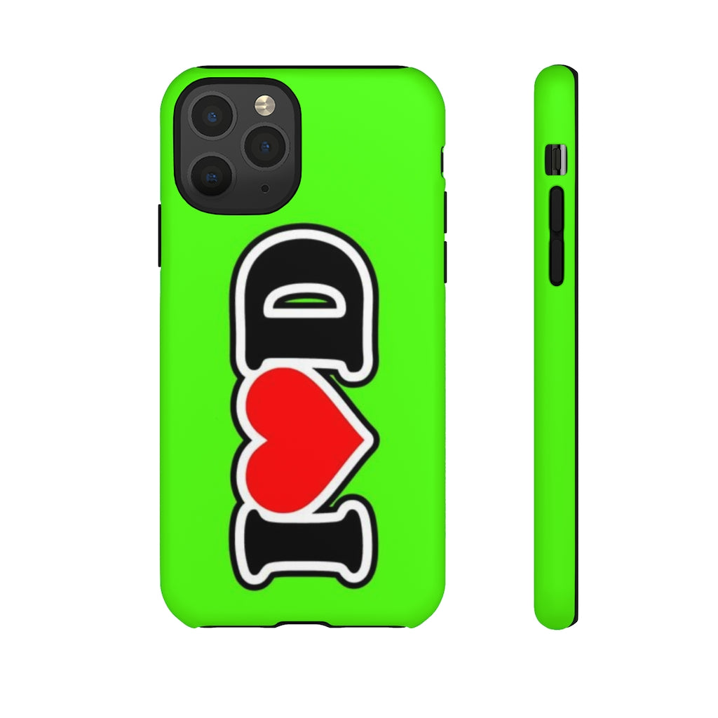 I Heart D Tough Cases GREEN