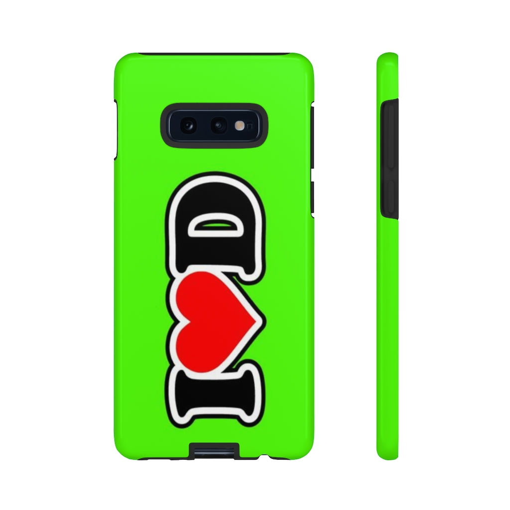 I Heart D Tough Cases GREEN