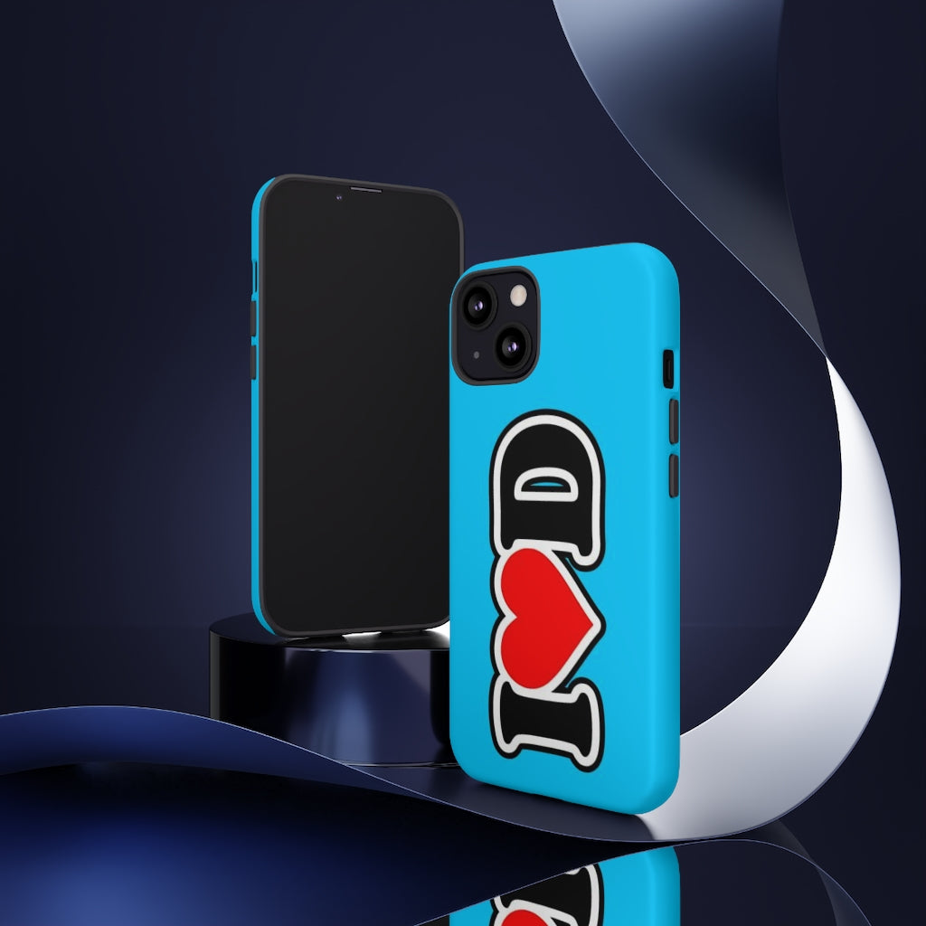 I Heart D Tough Cases BLUE