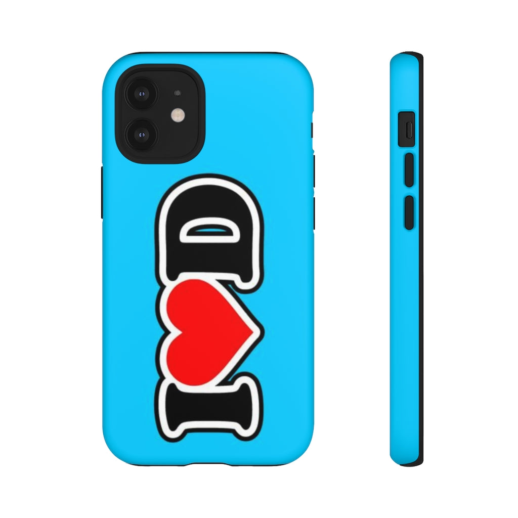 I Heart D Tough Cases BLUE