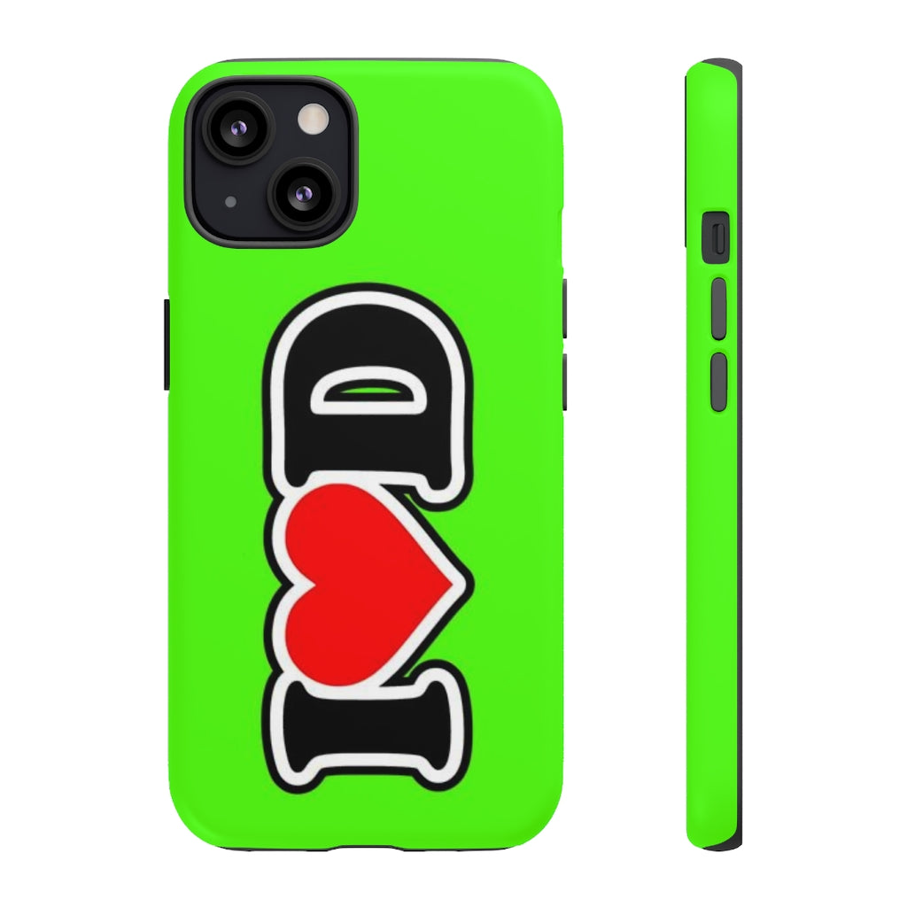 I Heart D Tough Cases GREEN