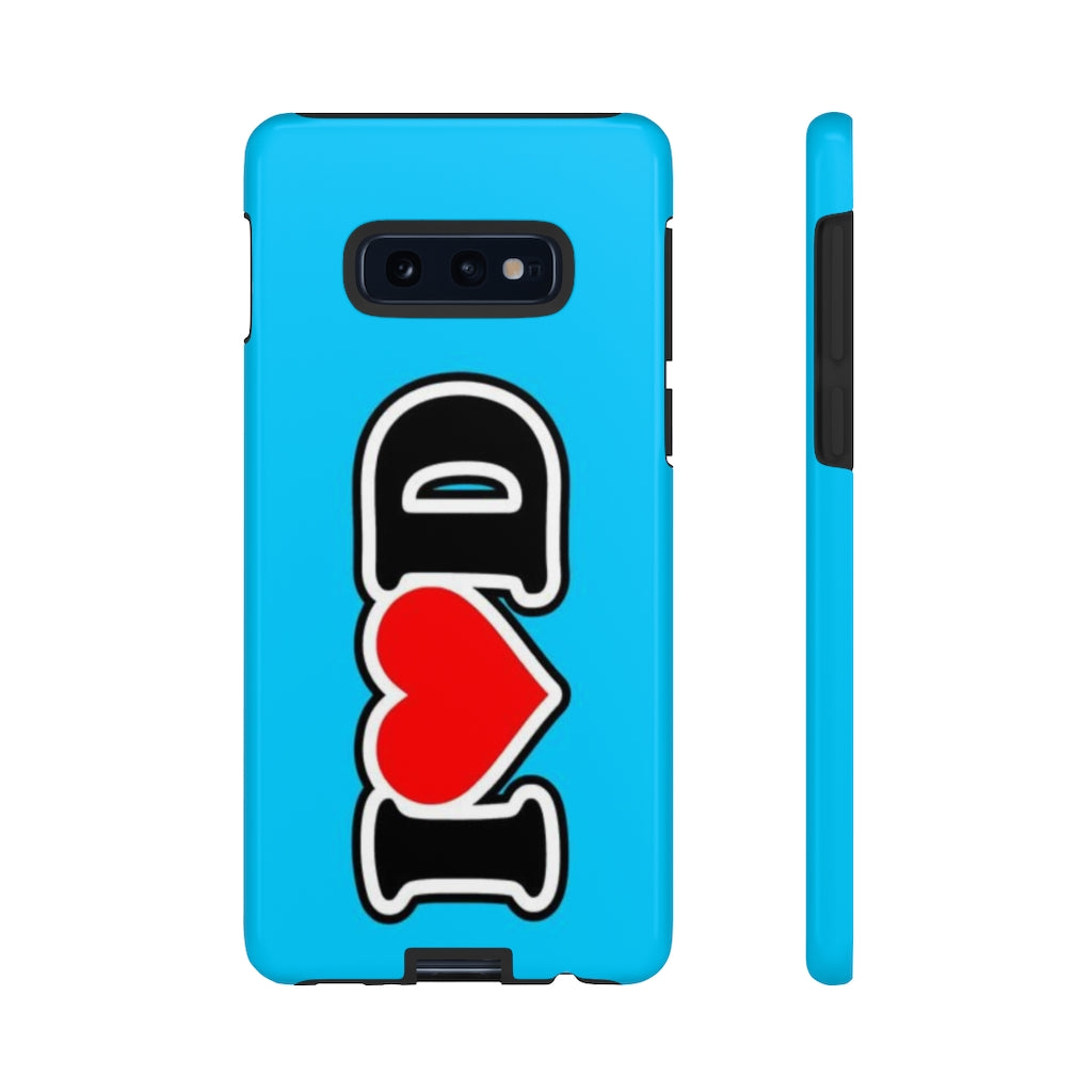 I Heart D Tough Cases BLUE