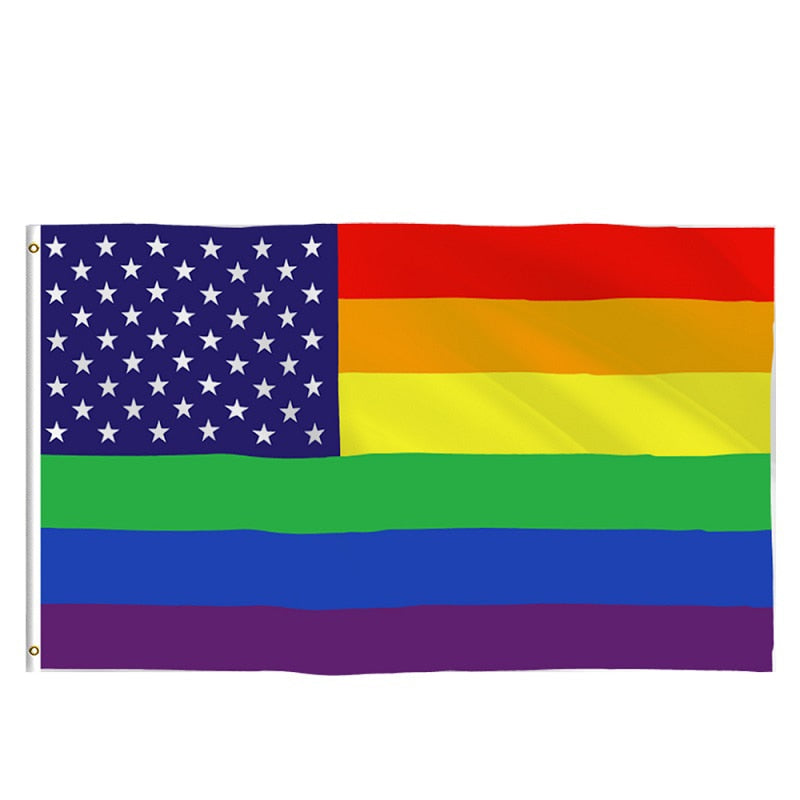 Rainbow Gay Flag 90x150cm Pride Bisexual Lesbian Pansexual LGBT  Flags