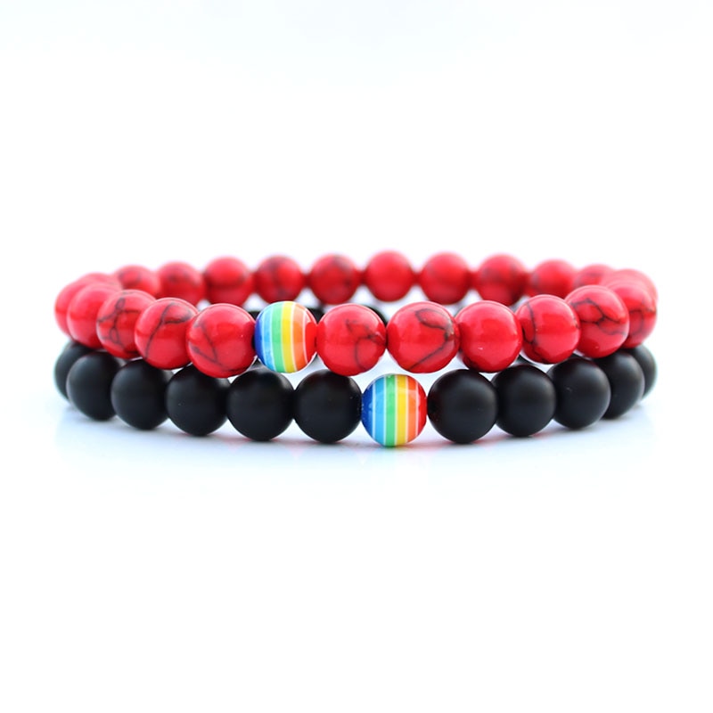 Rainbow Couples Bracelets