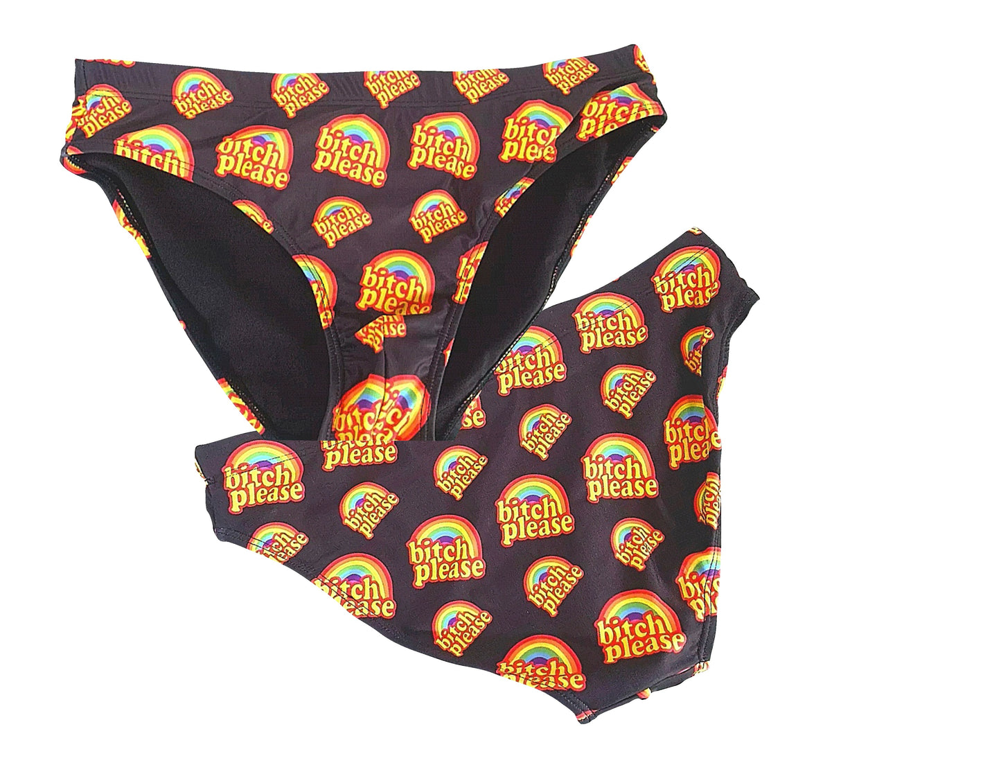 B*tch Please all over print swim brief