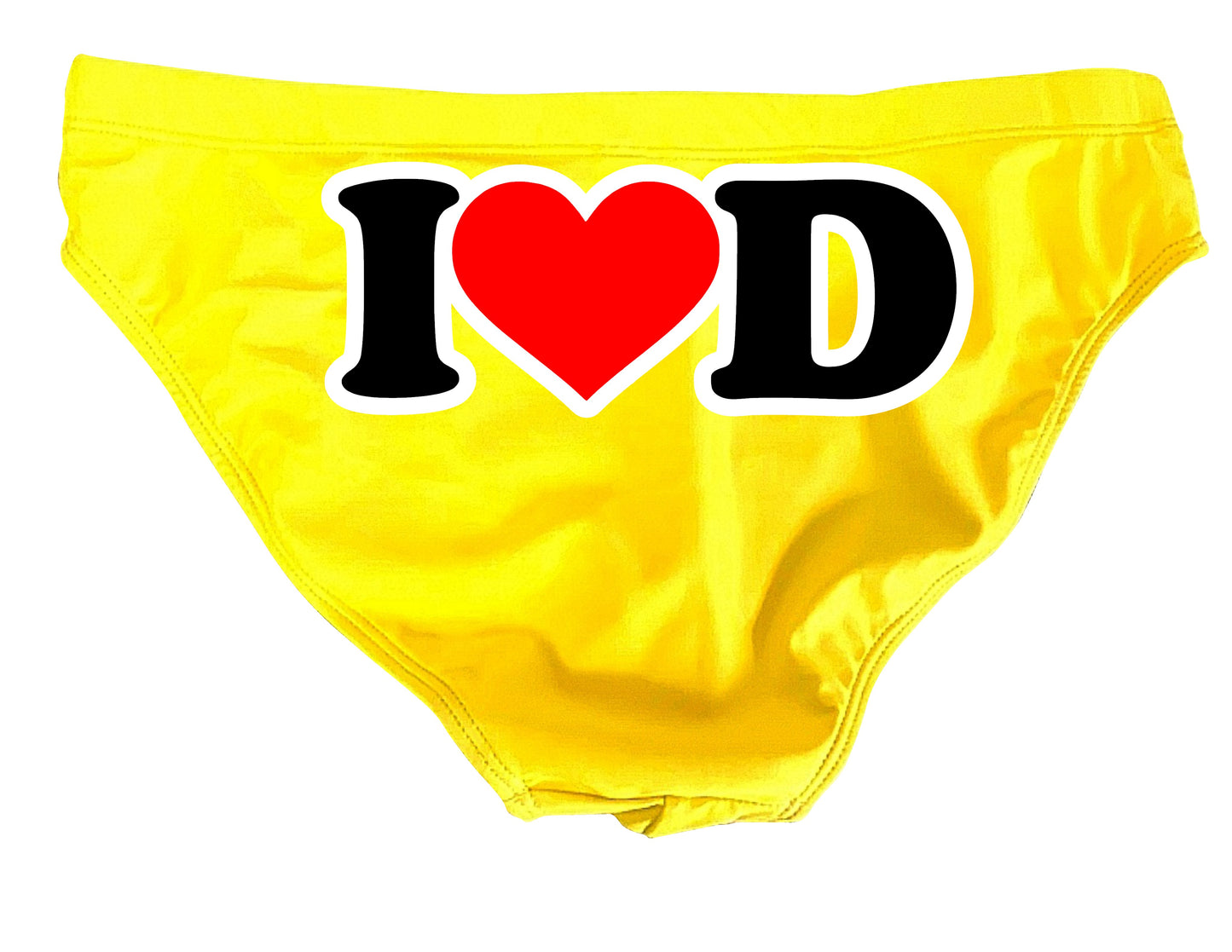 I Heart D swim brief