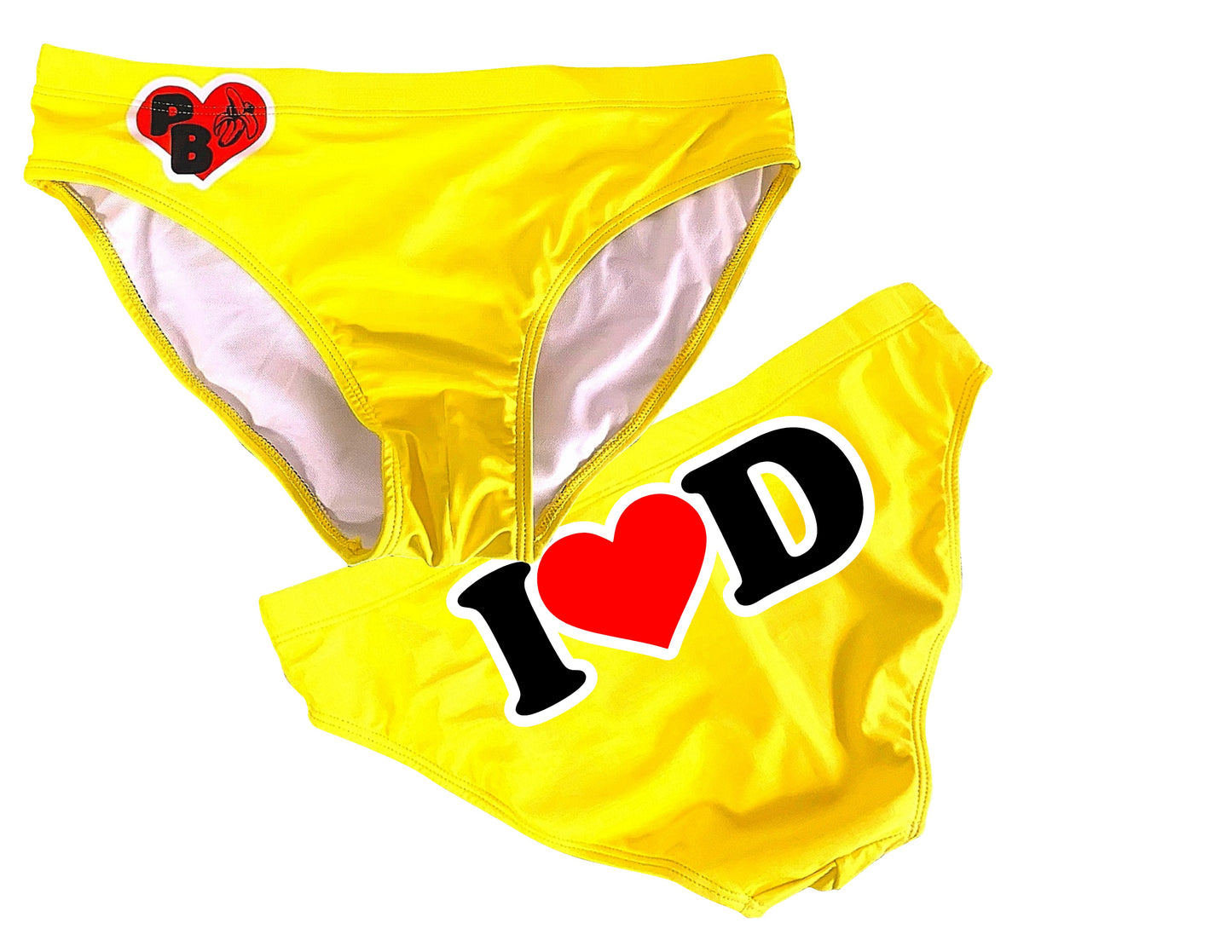 I Heart D swim brief