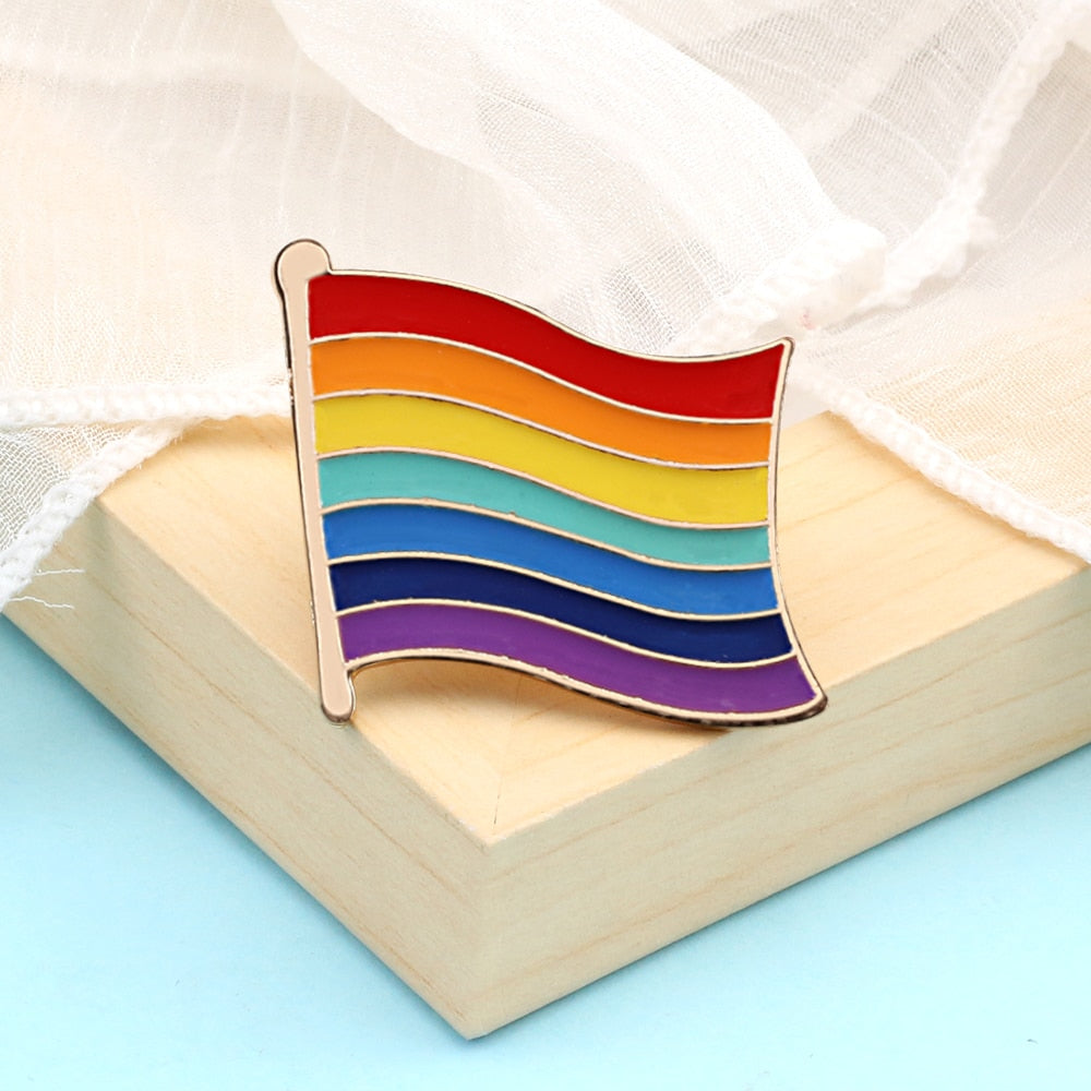 Rainbow LGBTQ Custom Enamel Pins Pride Lesbian Gay Brooch Pansexual Asexual Bisexual Transgender