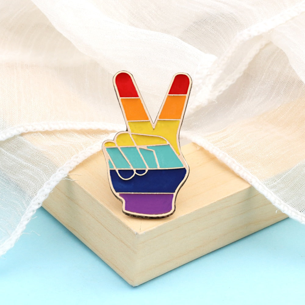 Rainbow LGBTQ Custom Enamel Pins Pride Lesbian Gay Brooch Pansexual Asexual Bisexual Transgender