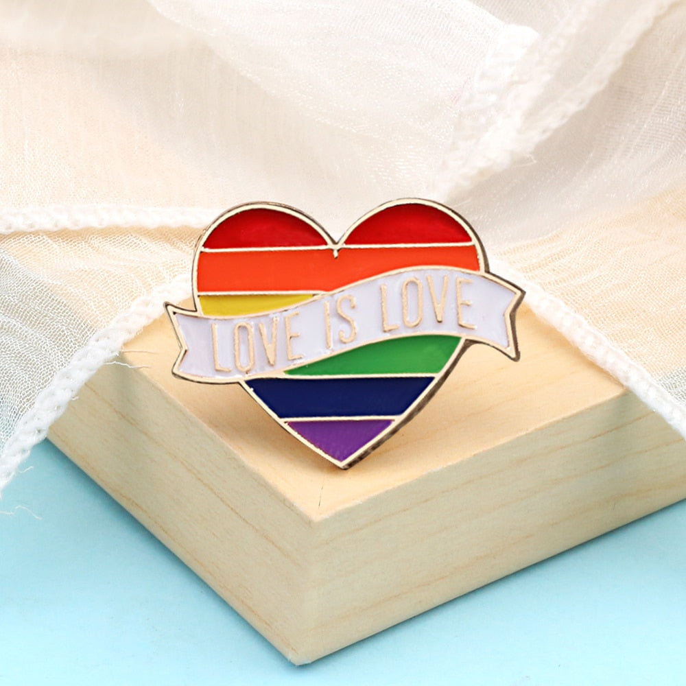 Rainbow LGBTQ Custom Enamel Pins Pride Lesbian Gay Brooch Pansexual Asexual Bisexual Transgender