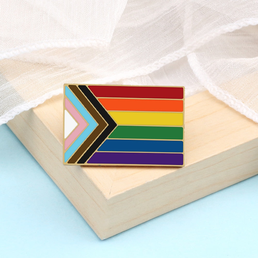 Rainbow LGBTQ Custom Enamel Pins Pride Lesbian Gay Brooch Pansexual Asexual Bisexual Transgender