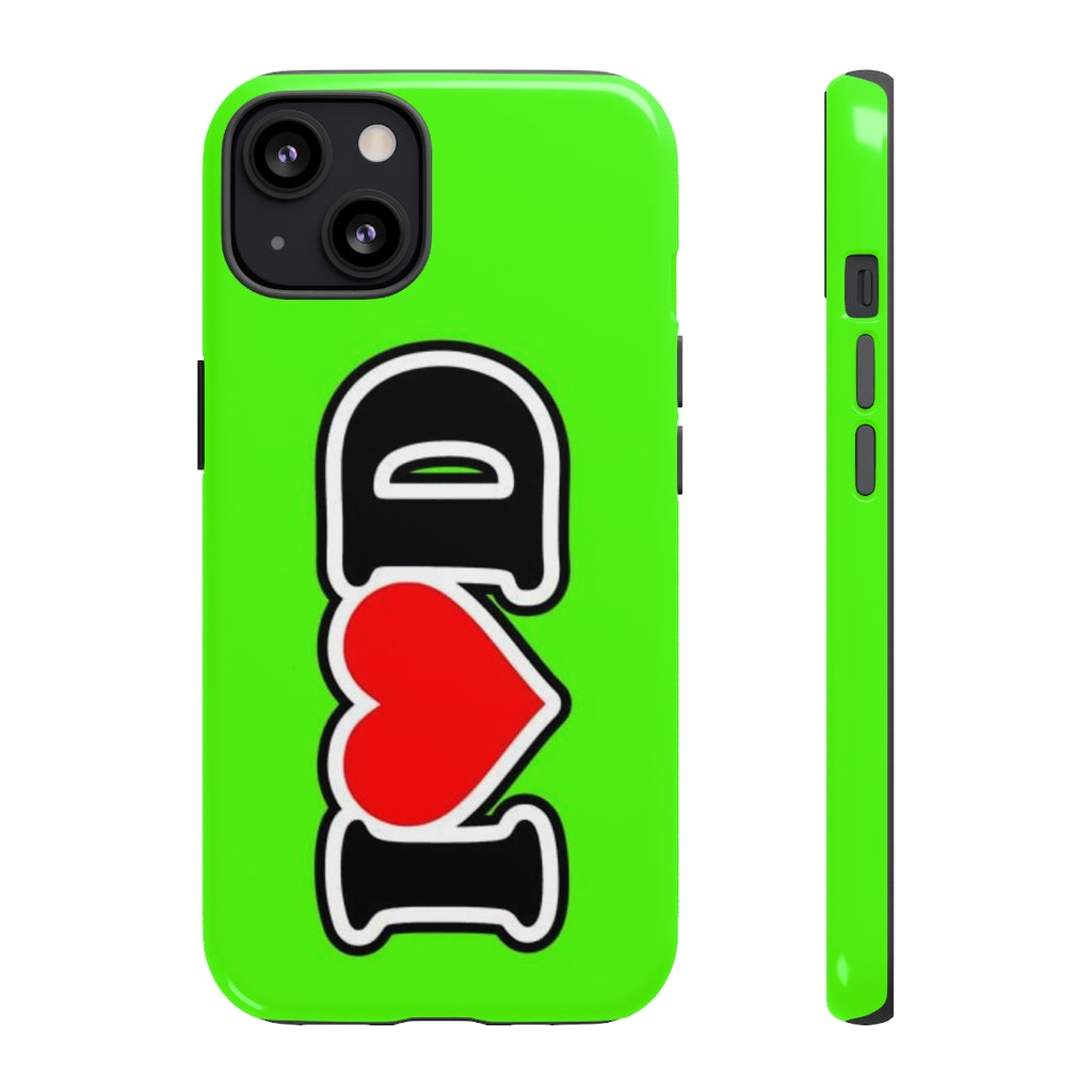 I Heart D Tough Cases GREEN