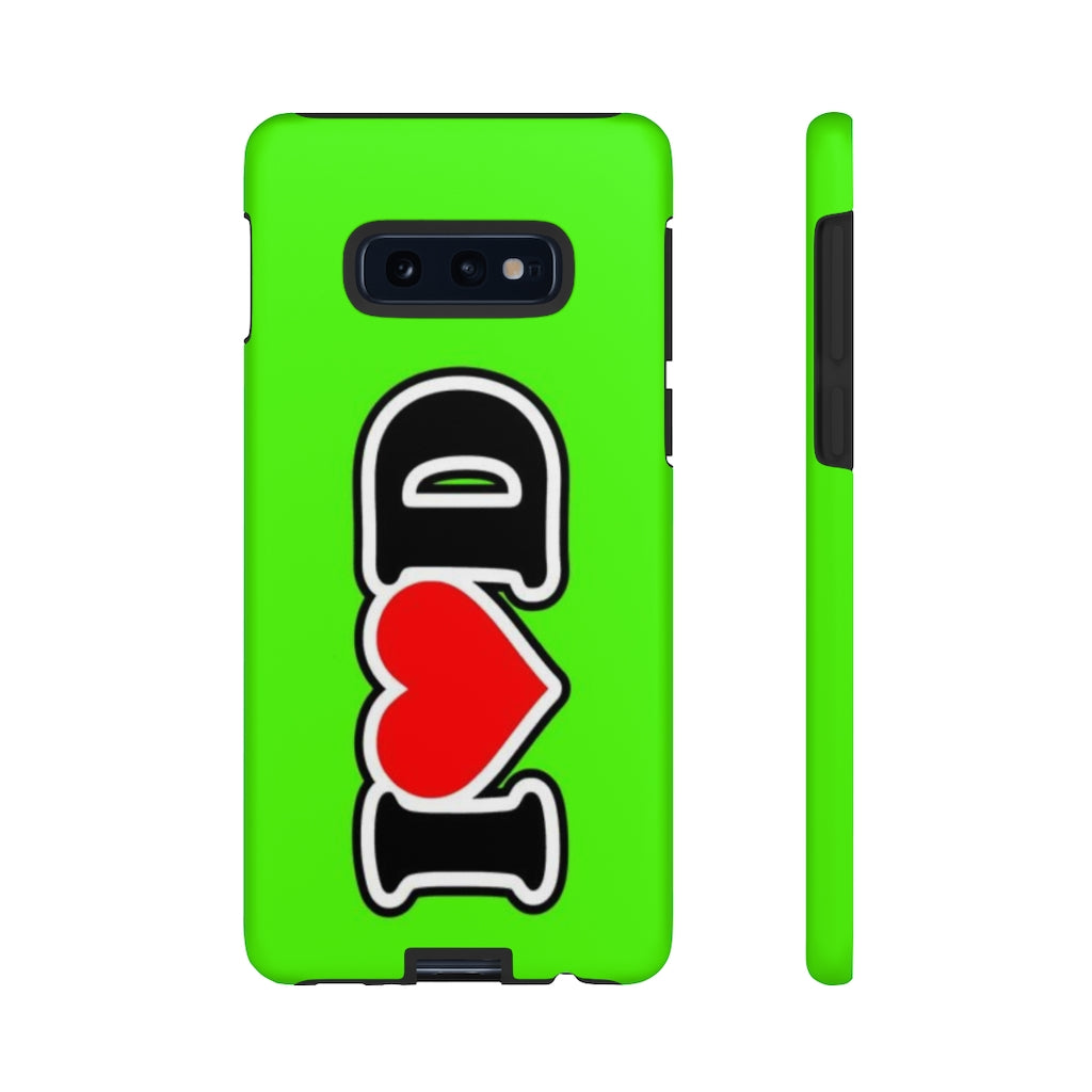 I Heart D Tough Cases GREEN