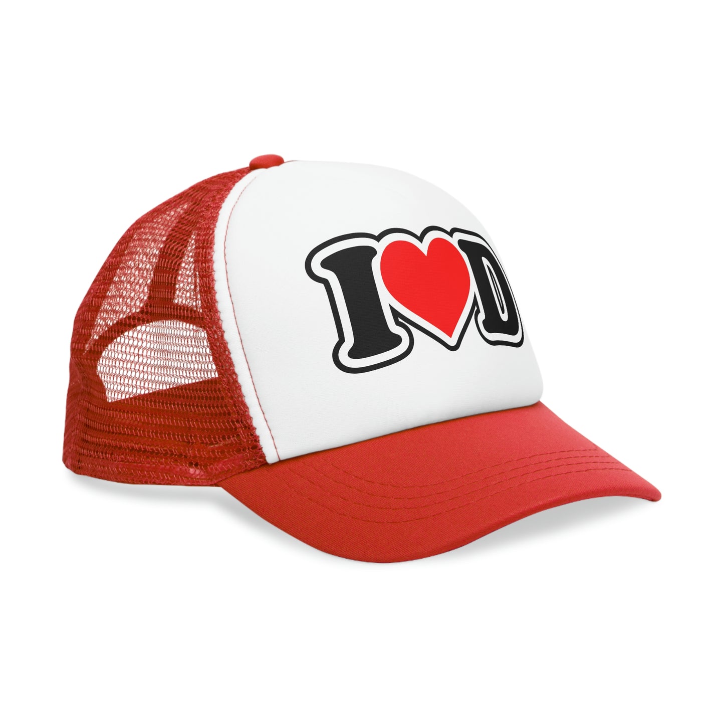 I Heart D Mesh Trucker Cap