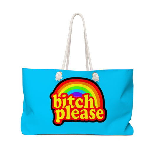 B*tch please Weekender Bag BLUE