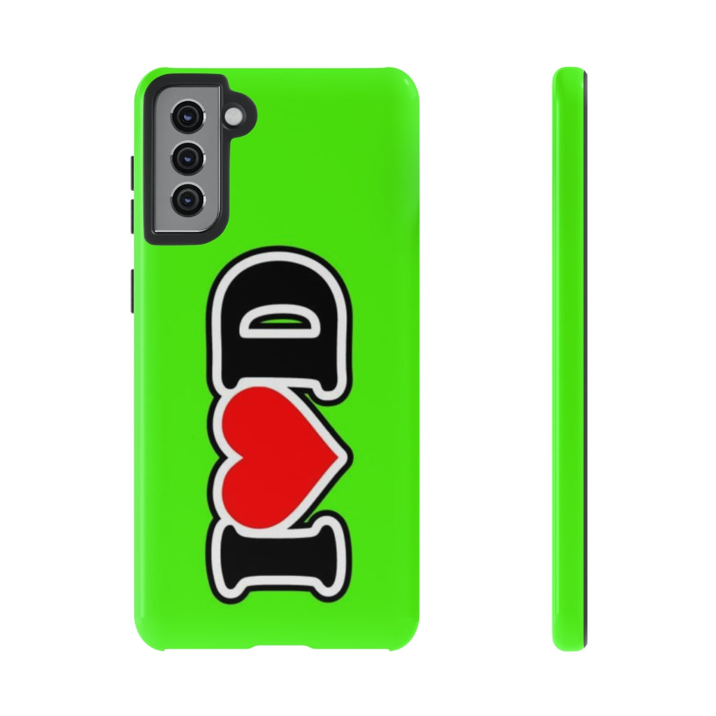 I Heart D Tough Cases GREEN