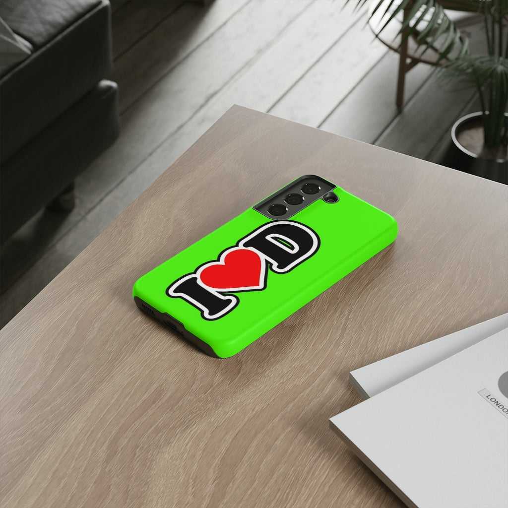 I Heart D Tough Cases GREEN