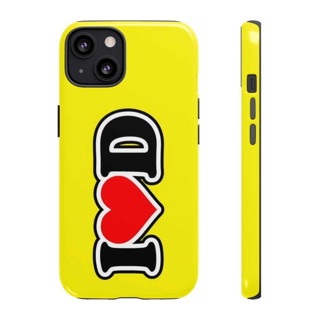 I Heart D Tough Cases YELLOW