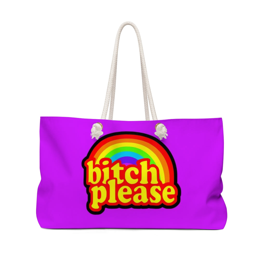 B*tch please Weekender Bag LILAC