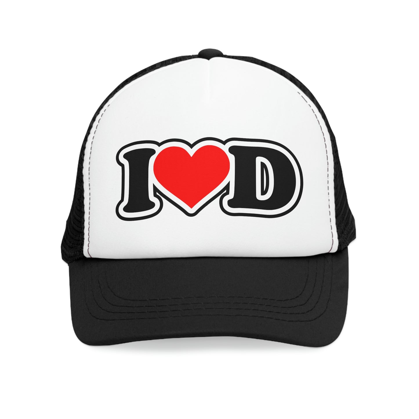 I Heart D Mesh Trucker Cap