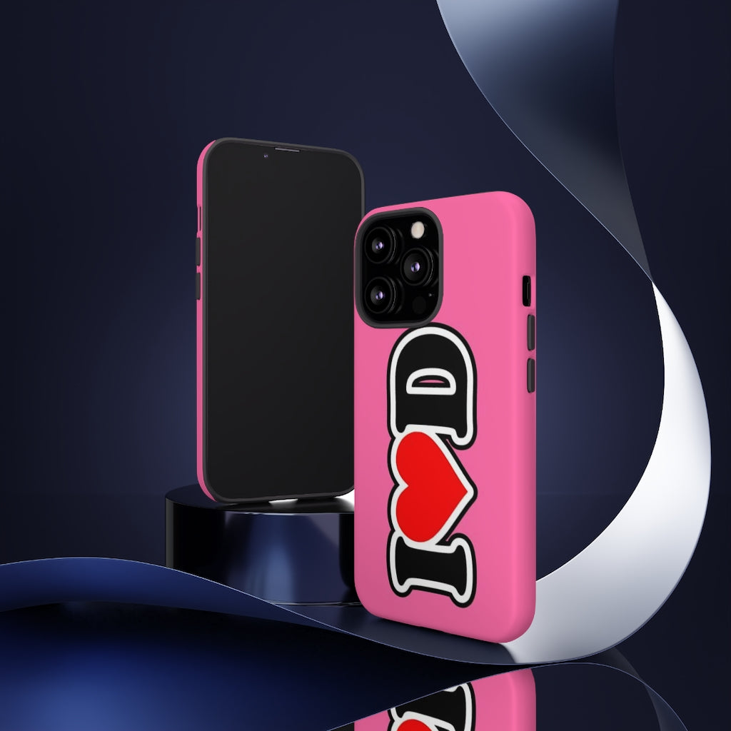 I Heart D Tough Cases PINK