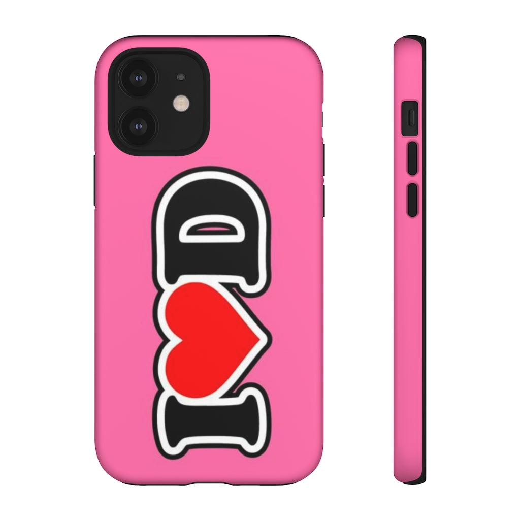 I Heart D Tough Cases PINK