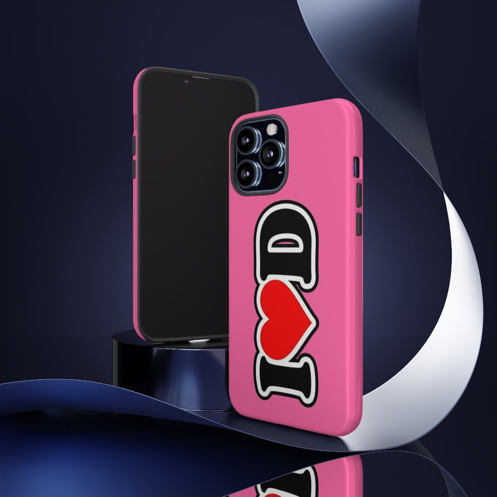 I Heart D Tough Cases PINK