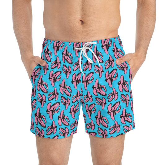 Banana all over print Swim Trunks