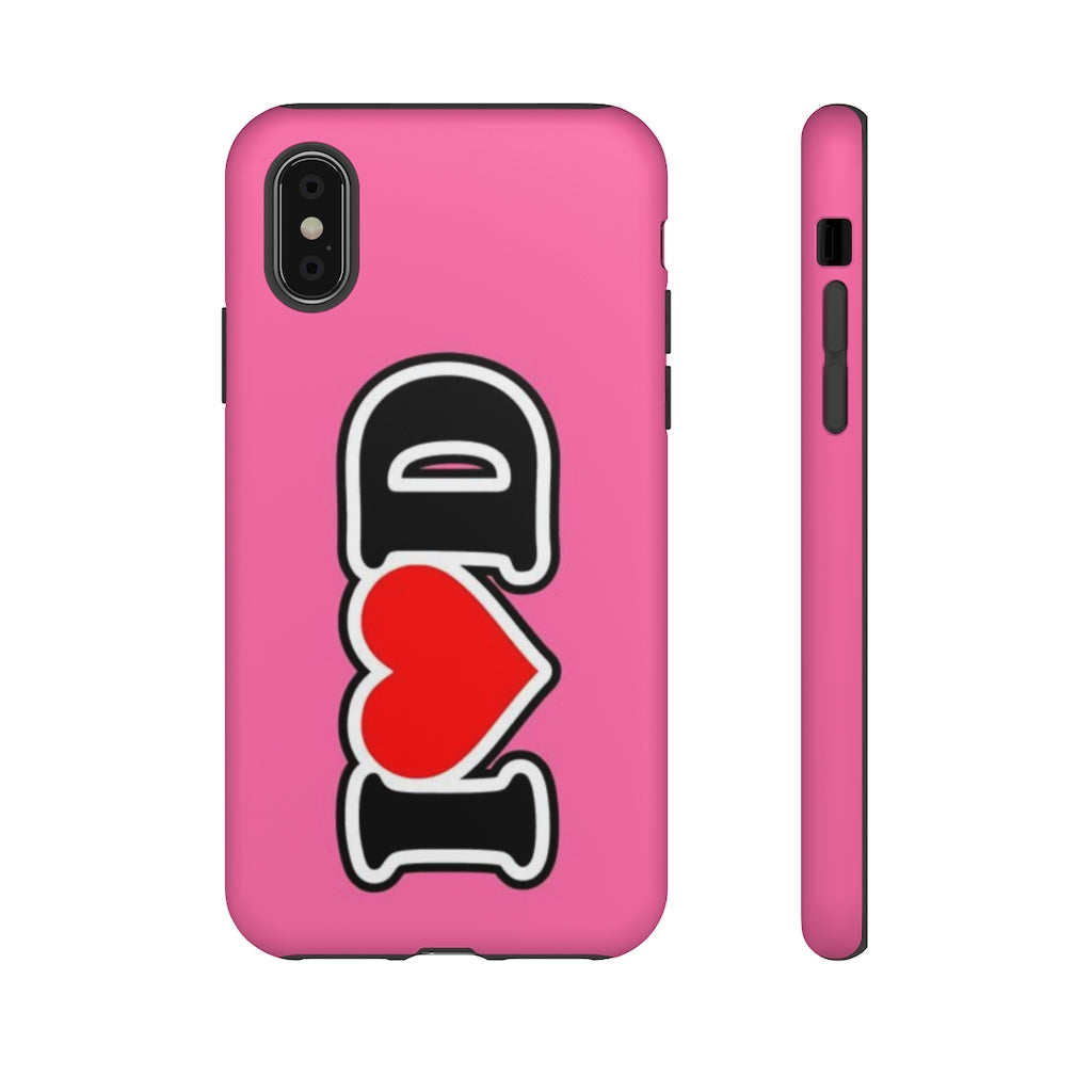 I Heart D Tough Cases PINK