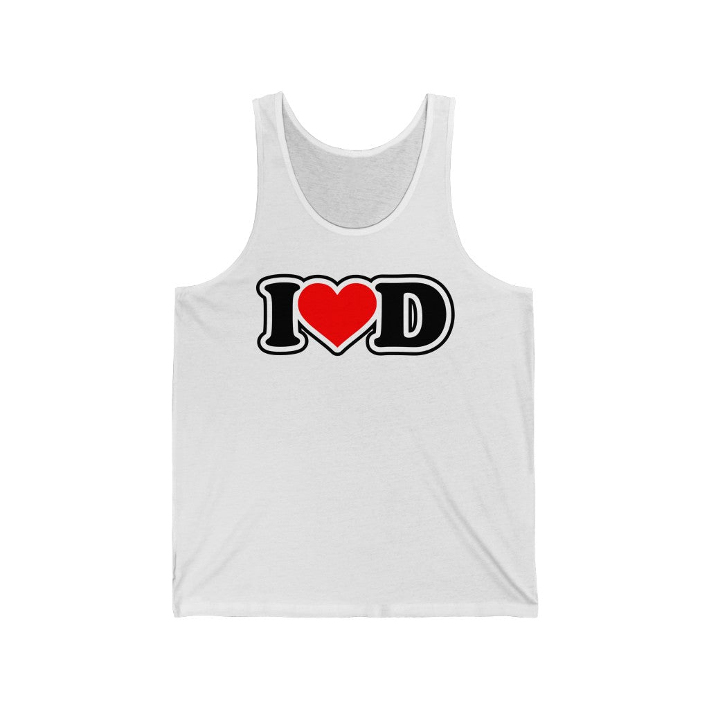 I Heart D Unisex Jersey Tank