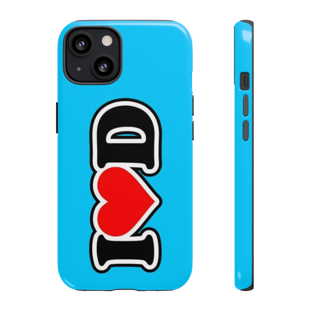 I Heart D Tough Cases BLUE