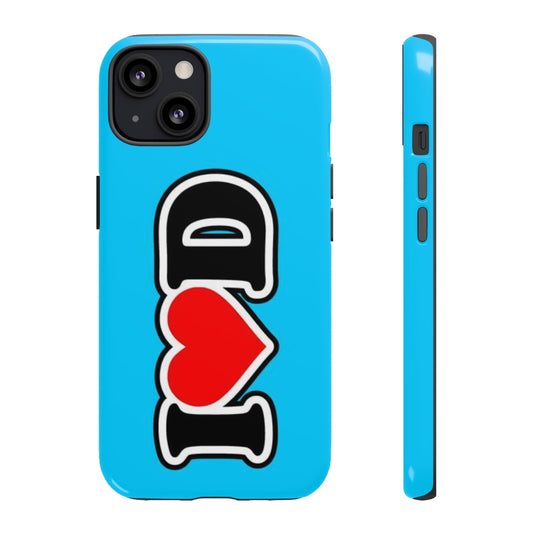 I Heart D Tough Cases BLUE