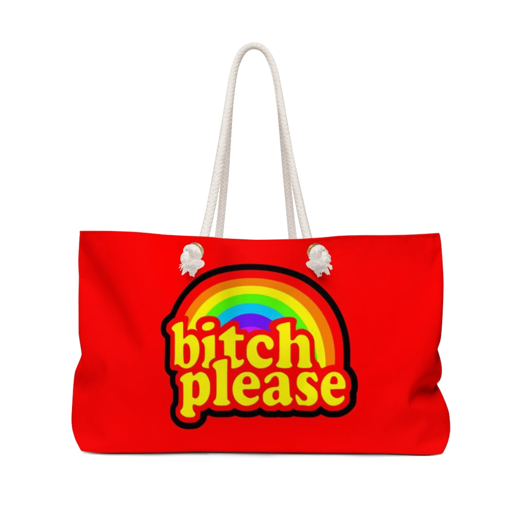 B*tch please Weekender Bag RED