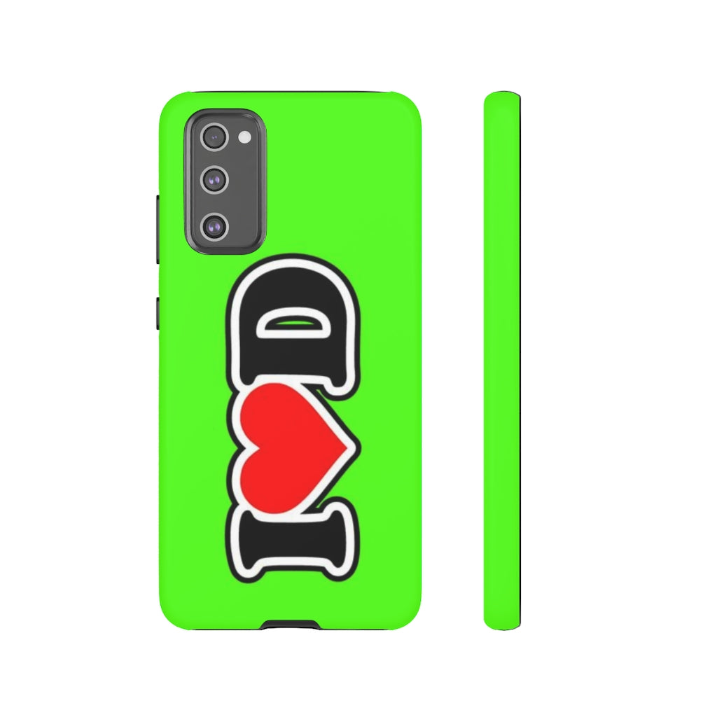 I Heart D Tough Cases GREEN