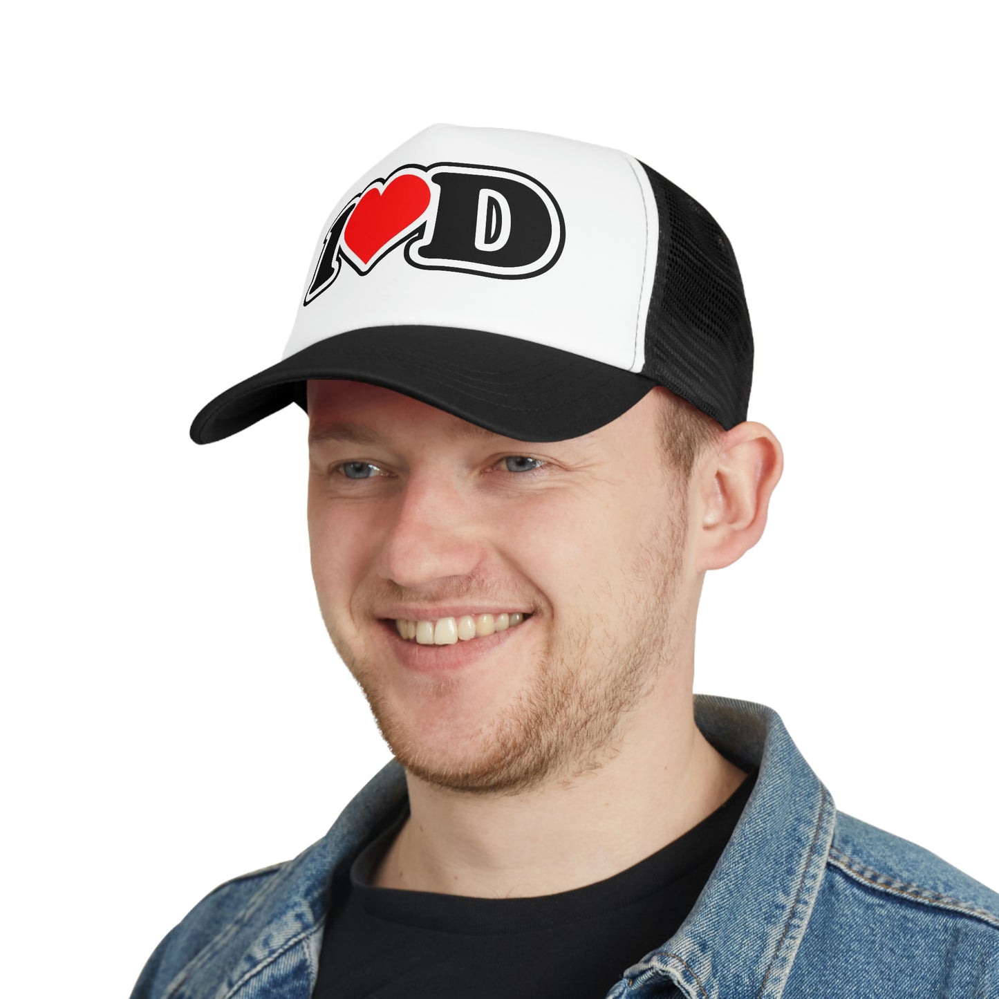 I Heart D Mesh Trucker Cap