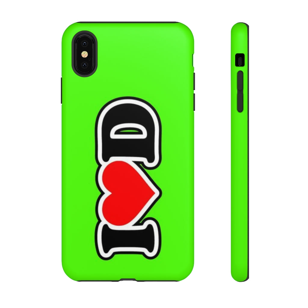 I Heart D Tough Cases GREEN