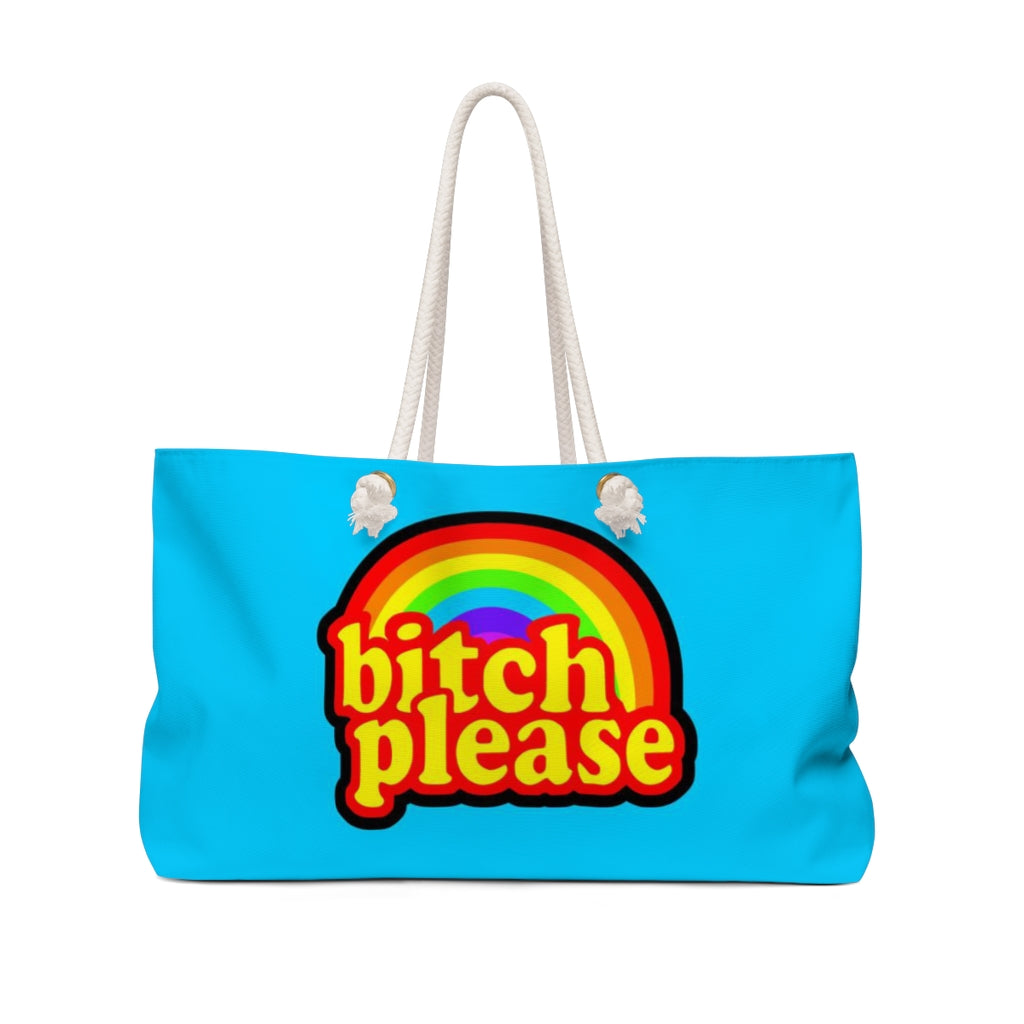 B*tch please Weekender Bag BLUE