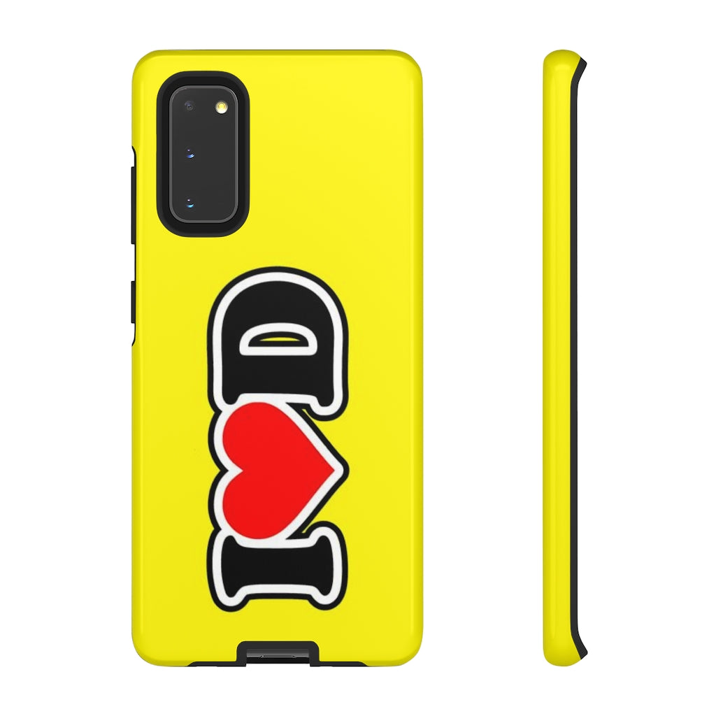 I Heart D Tough Cases YELLOW