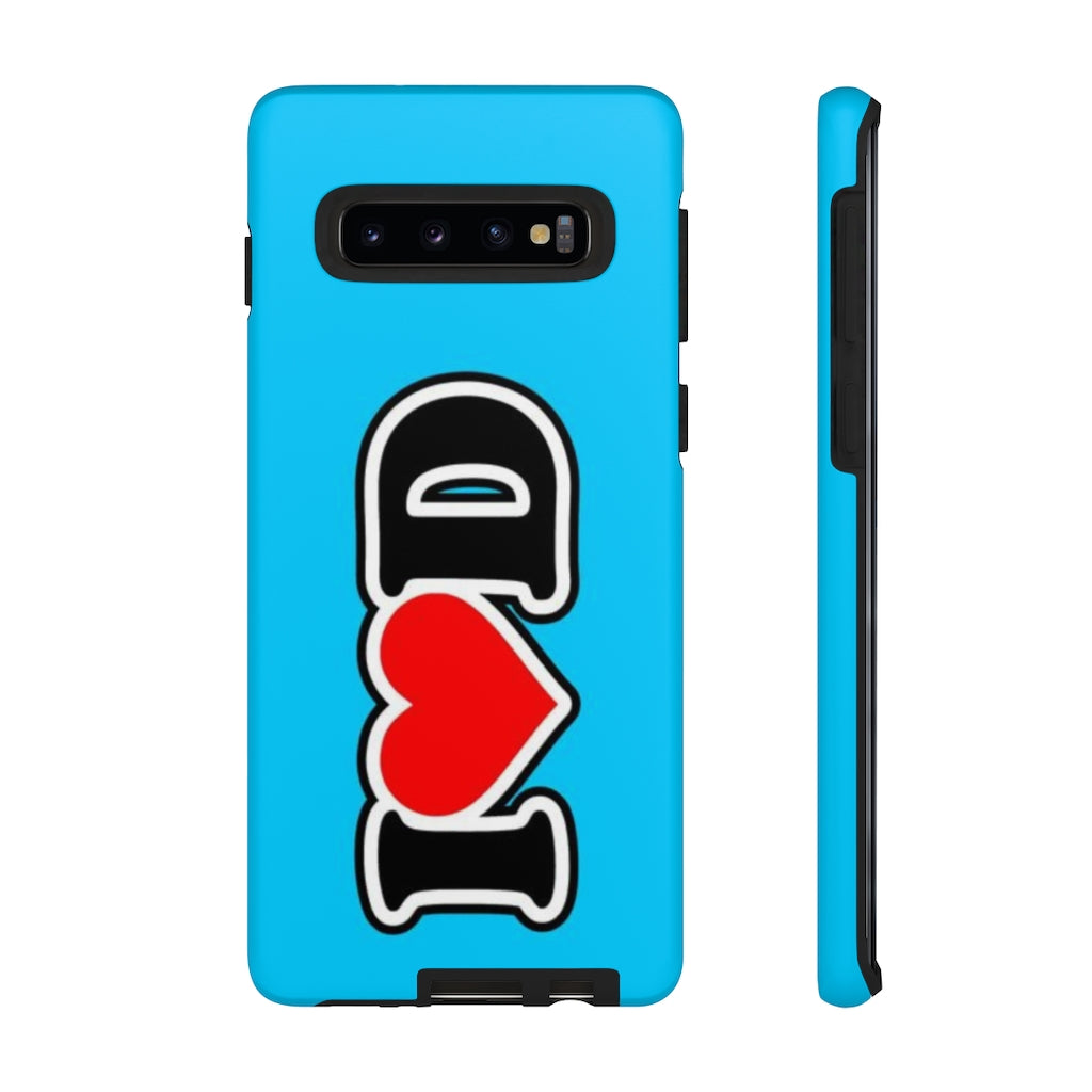 I Heart D Tough Cases BLUE