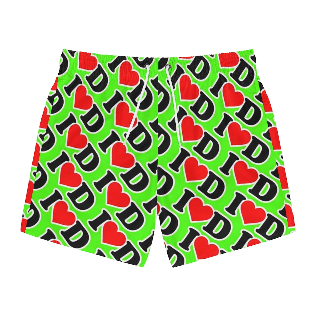 I Heart D Swim Trunks GREEN