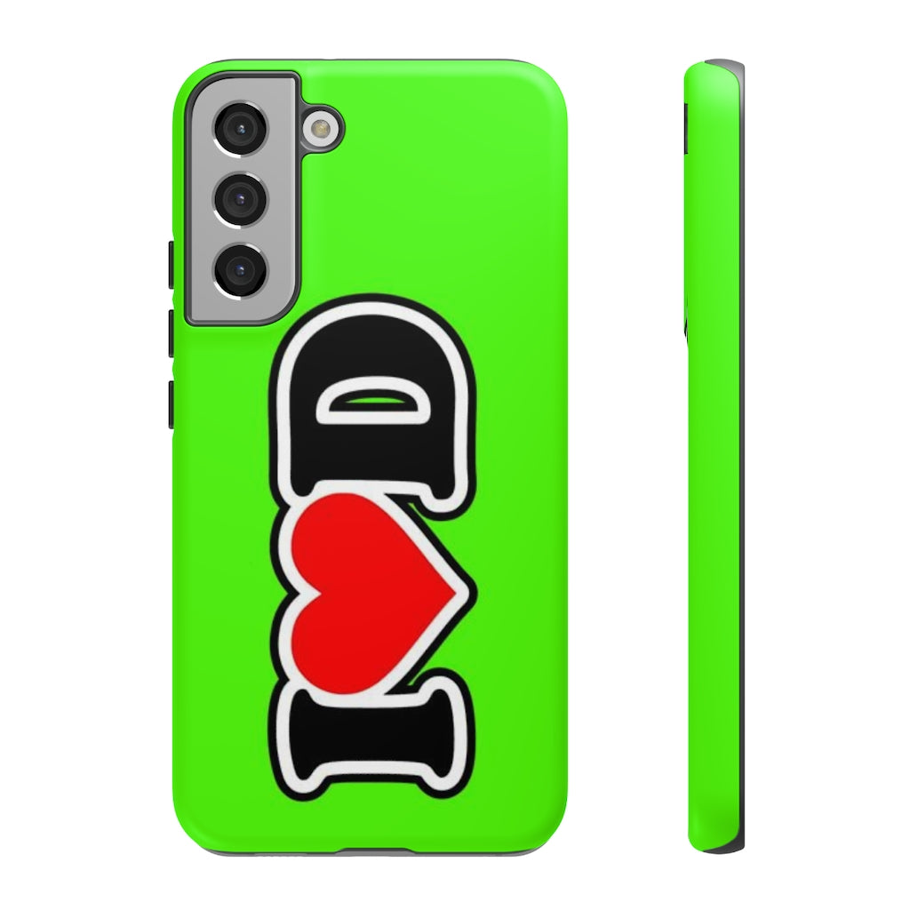 I Heart D Tough Cases GREEN