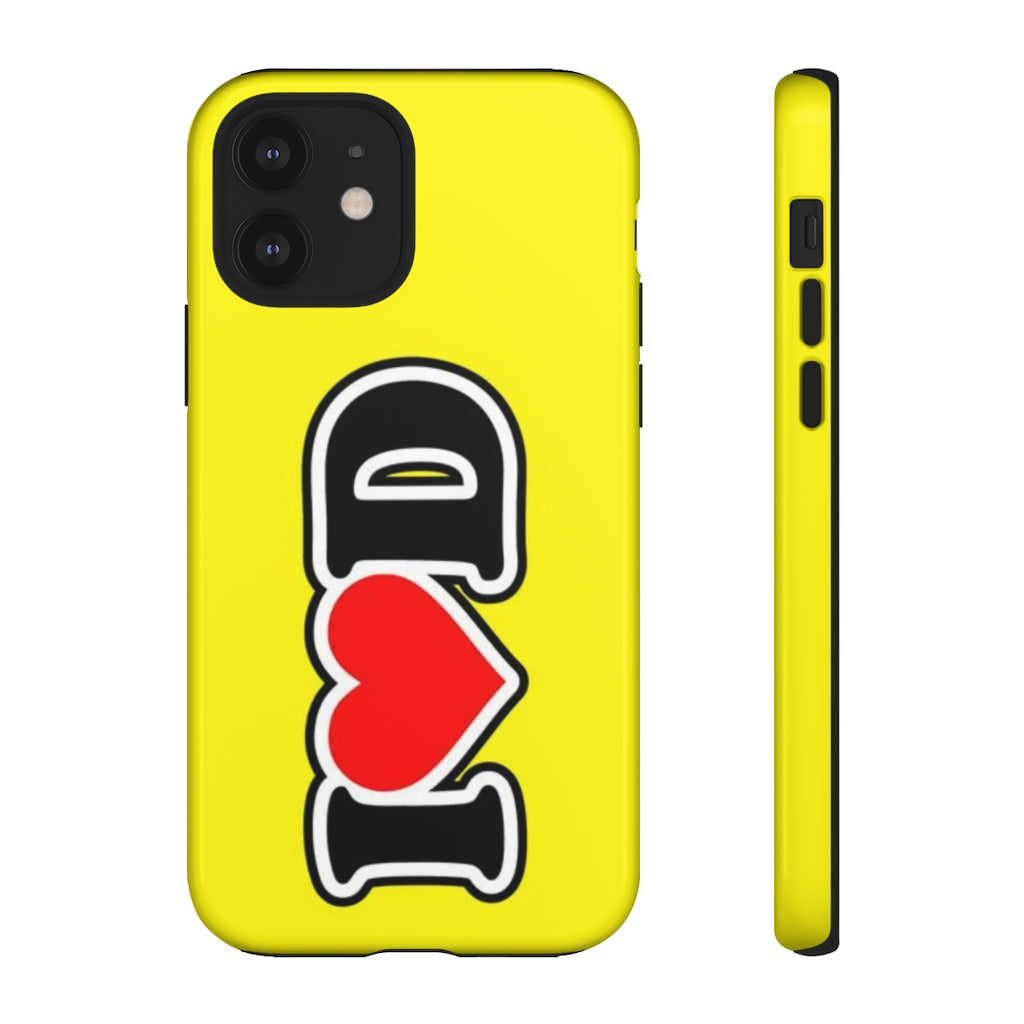 I Heart D Tough Cases YELLOW