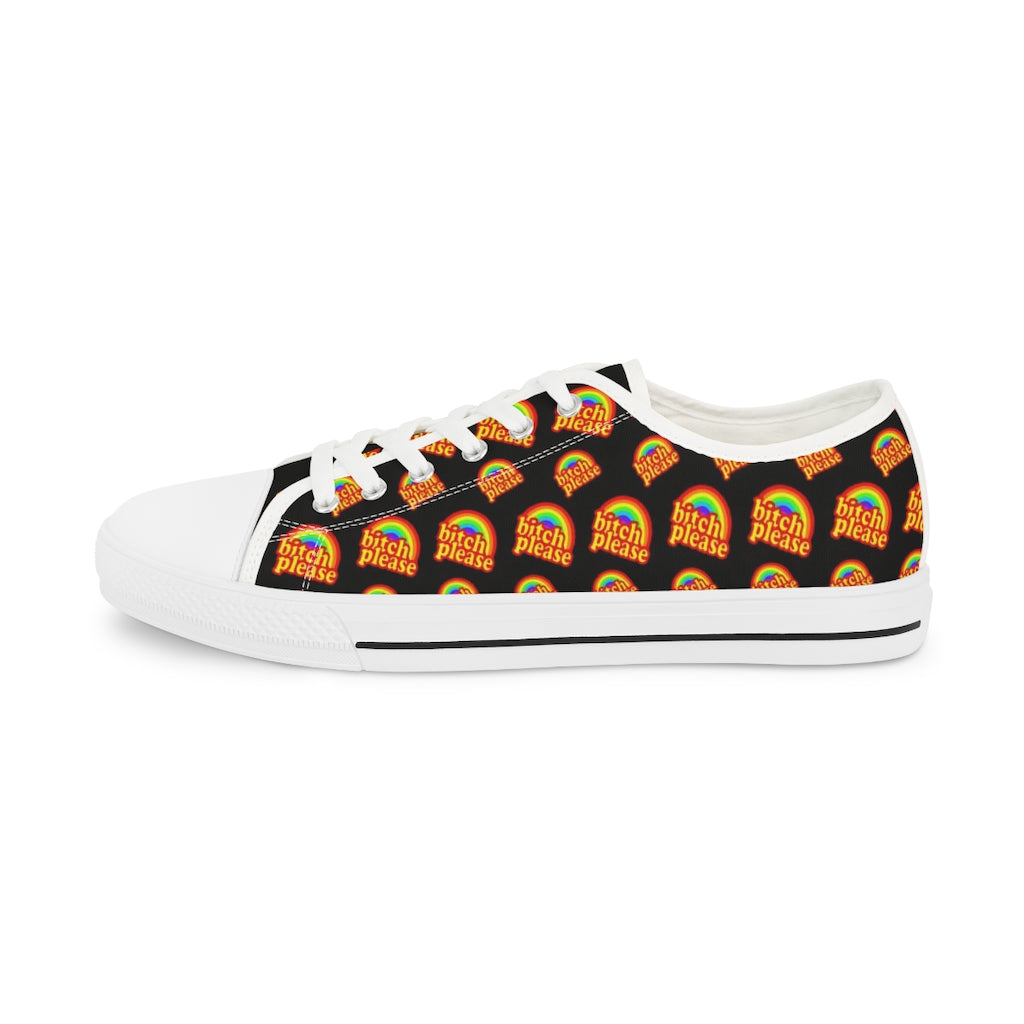 B*tch Please all over print Men's Low Top Sneakers