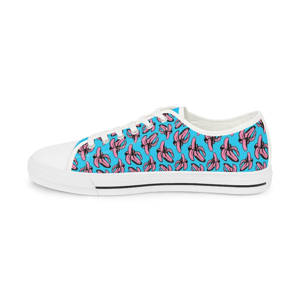 Banana all over print Men's Low Top Sneakers