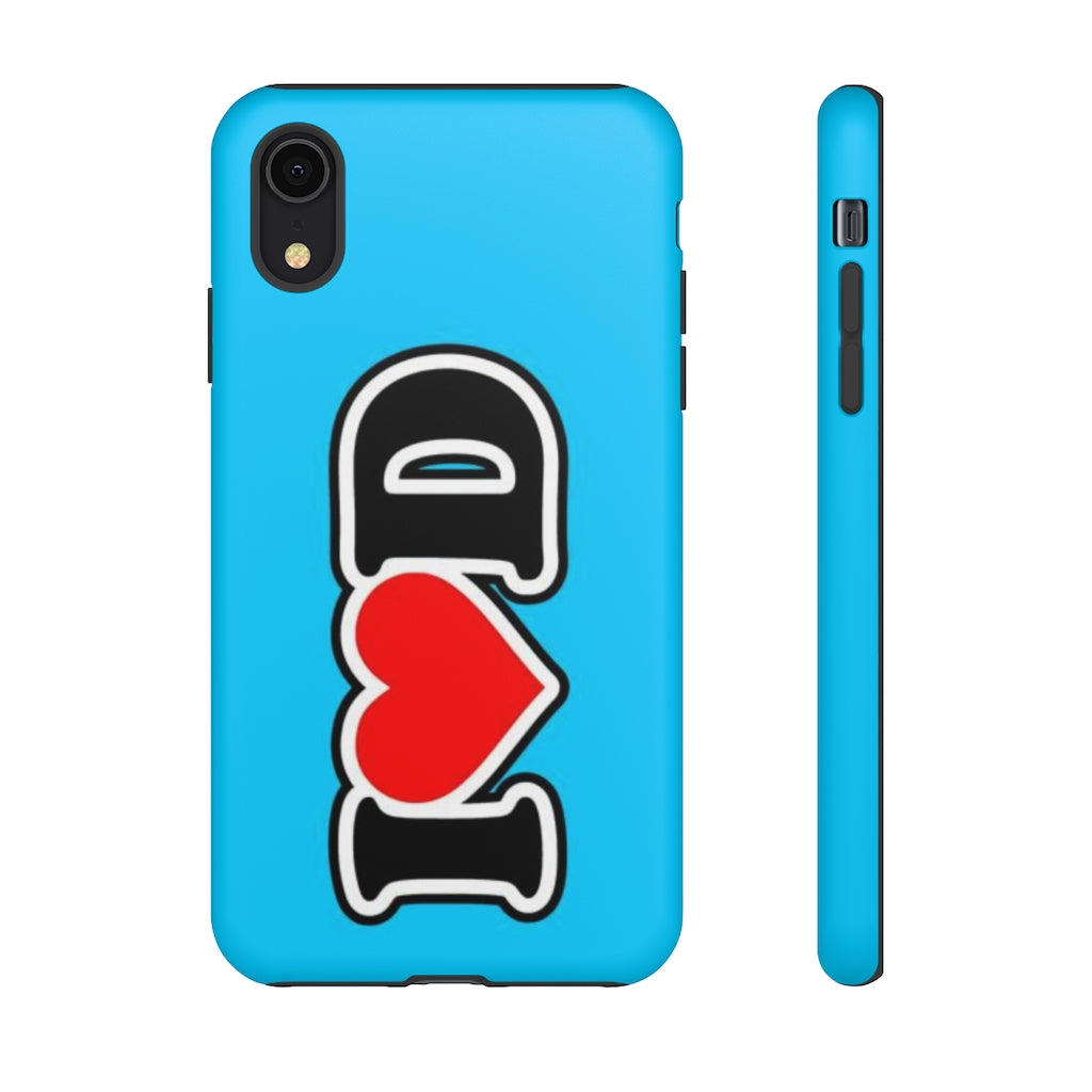 I Heart D Tough Cases BLUE