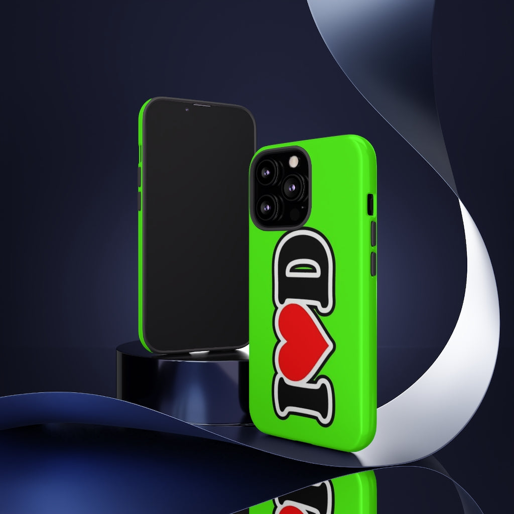 I Heart D Tough Cases GREEN